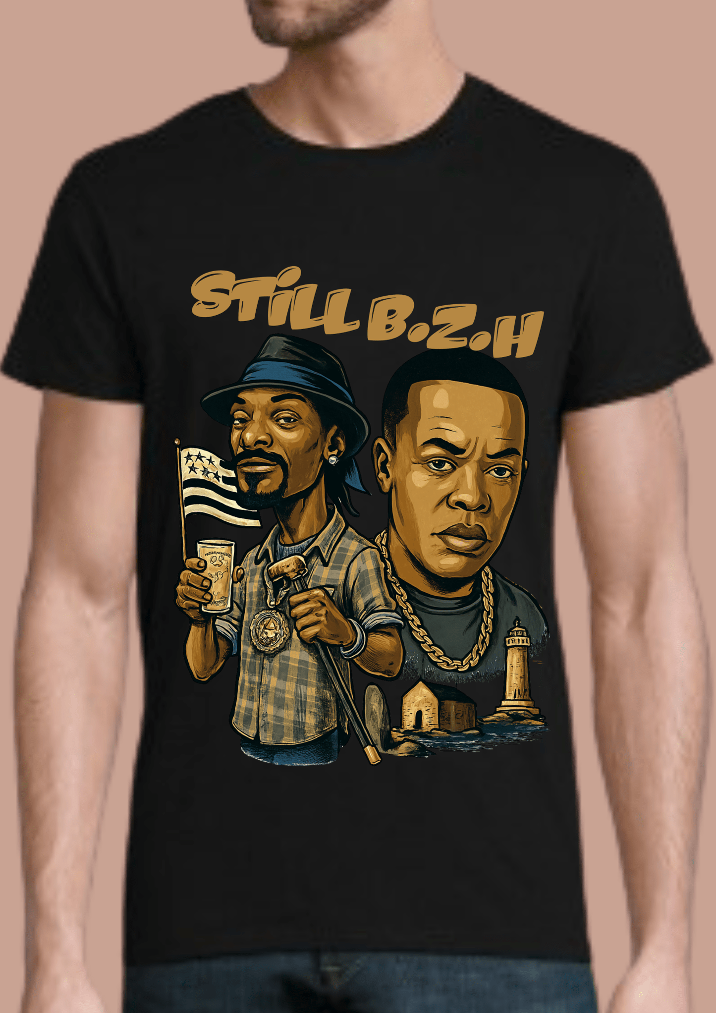 Tshirt homme Breizhwood Records still B.Z.H - Breizh Brand & Brothers