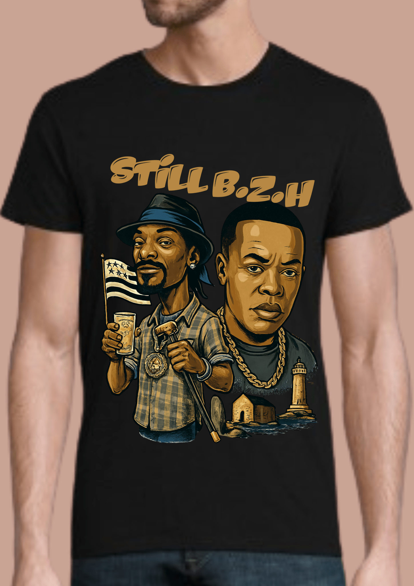 Tshirt homme Breizhwood Records still B.Z.H - Breizh Brand & Brothers