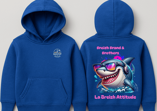 Hoodie enfants requin Breizh Attitude - Breizh Brand & Brothers