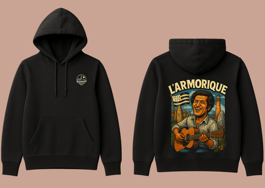 Hoodie homme Breizhwood Records L Armorique - Breizh Brand & Brothers