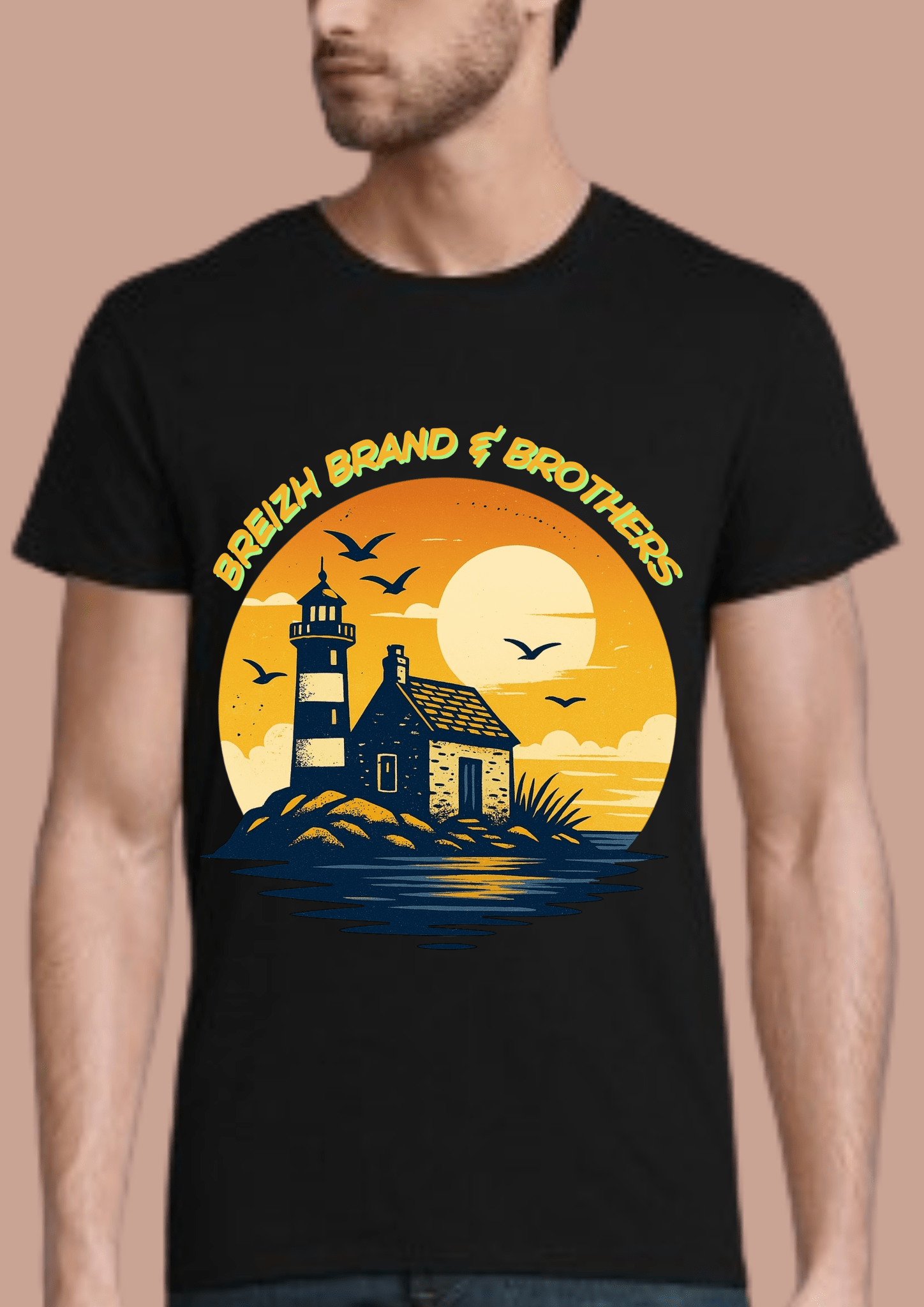 Tshirt homme décor chill and relax Breizh Brand & Brothers - Breizh Brand & Brothers