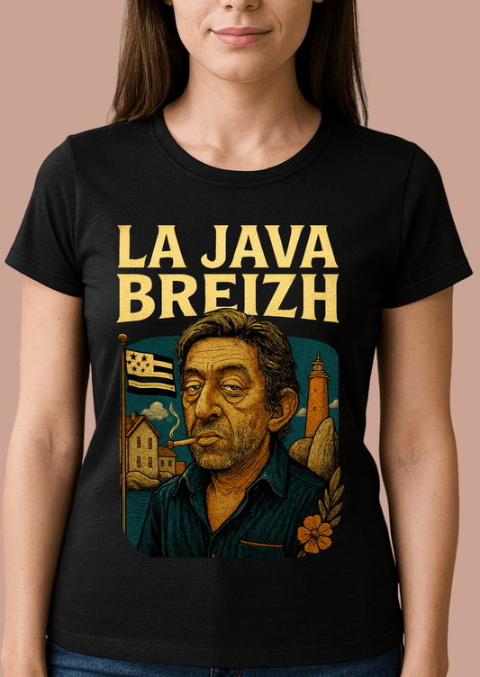 Tshirt femme Breizhwood Records La JavaBreizh - Breizh Brand & Brothers