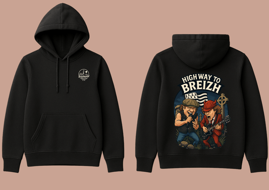 Hoodie homme Breizhwood Records Highway to Breizh - Breizh Brand & Brothers