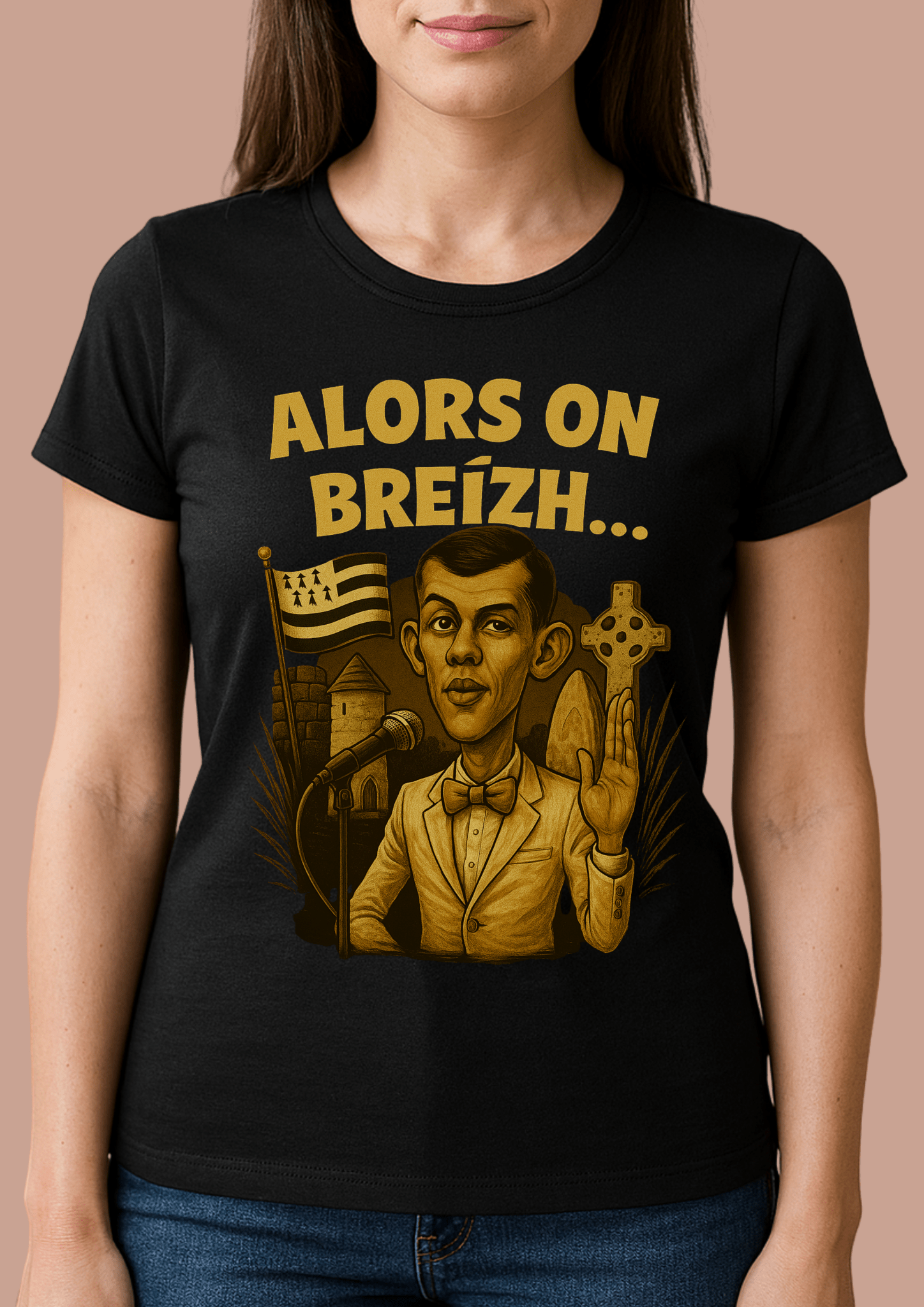 Tshirt femme Breizhwood Records Alors on Breizh - Breizh Brand & Brothers