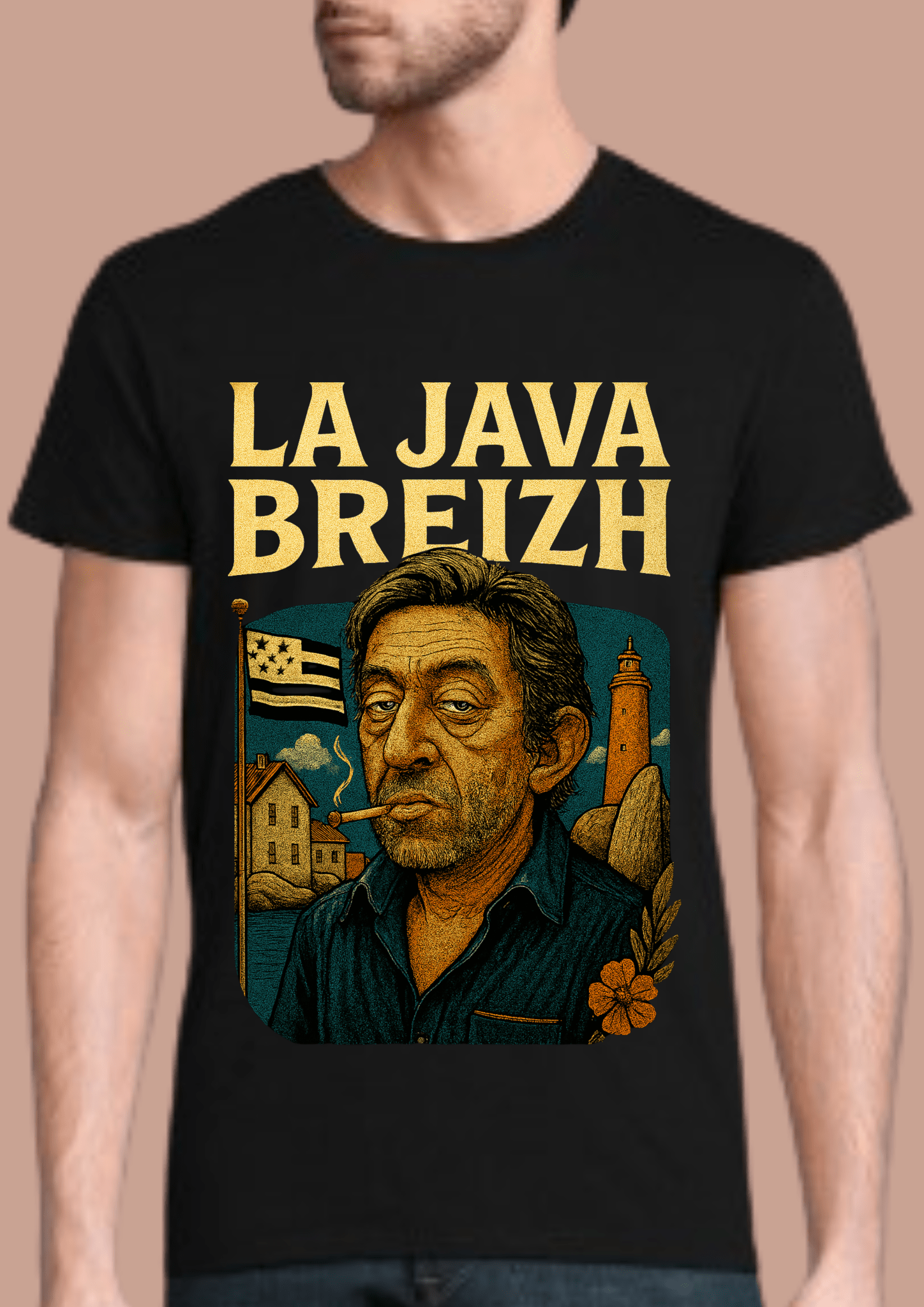 Tshirt homme Breizhwood Records La JavaBreizh - Breizh Brand & Brothers