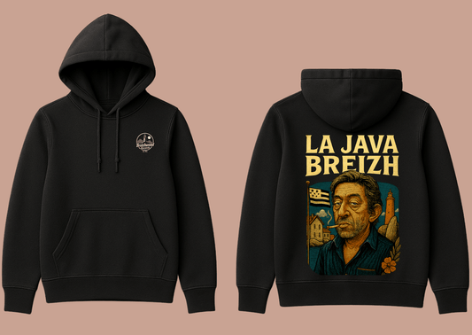 Hoodie homme Breizhwood Records La JavaBreizh - Breizh Brand & Brothers