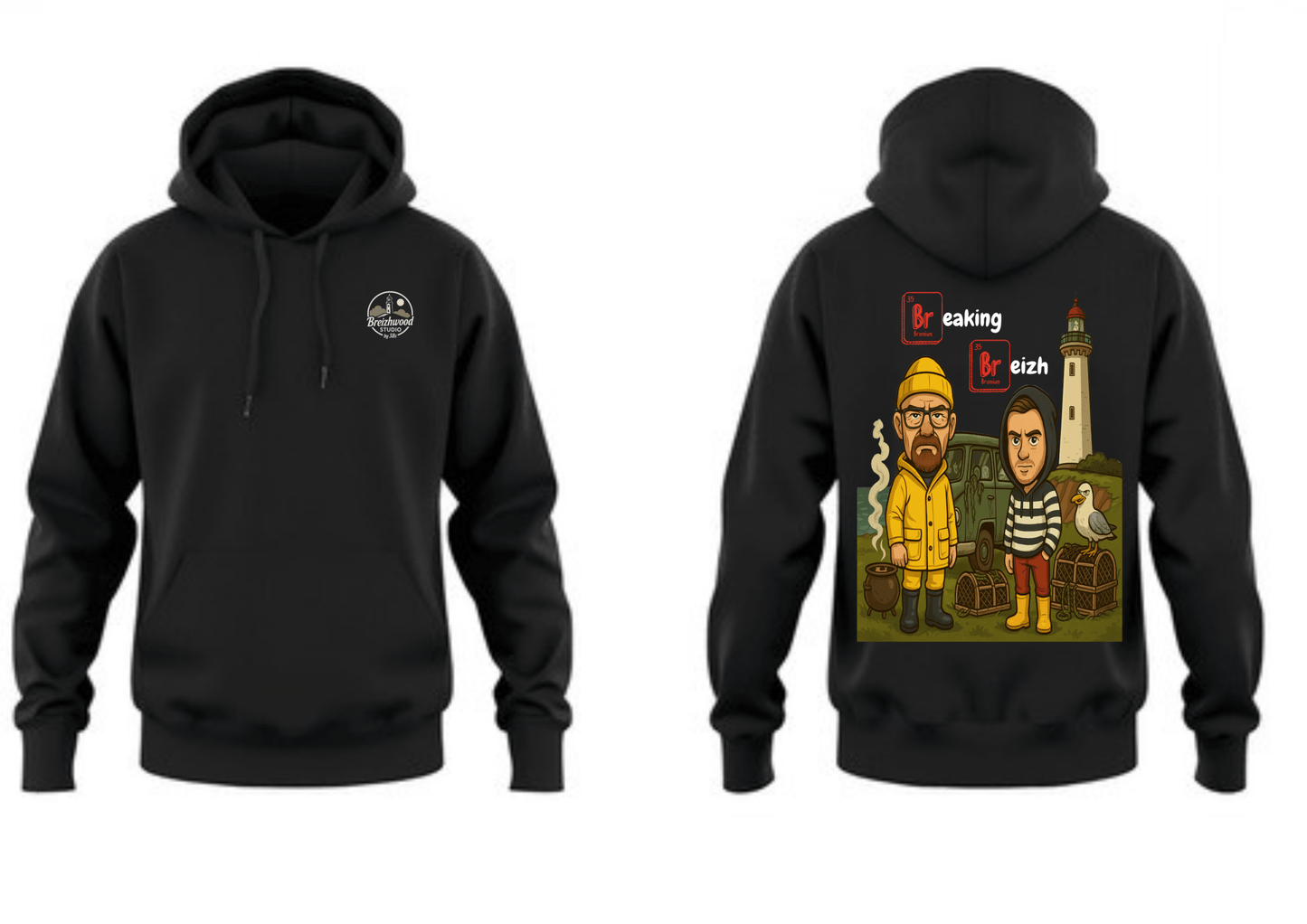 Hoodie Breizhwood studio - Breizh Brand & Brothers