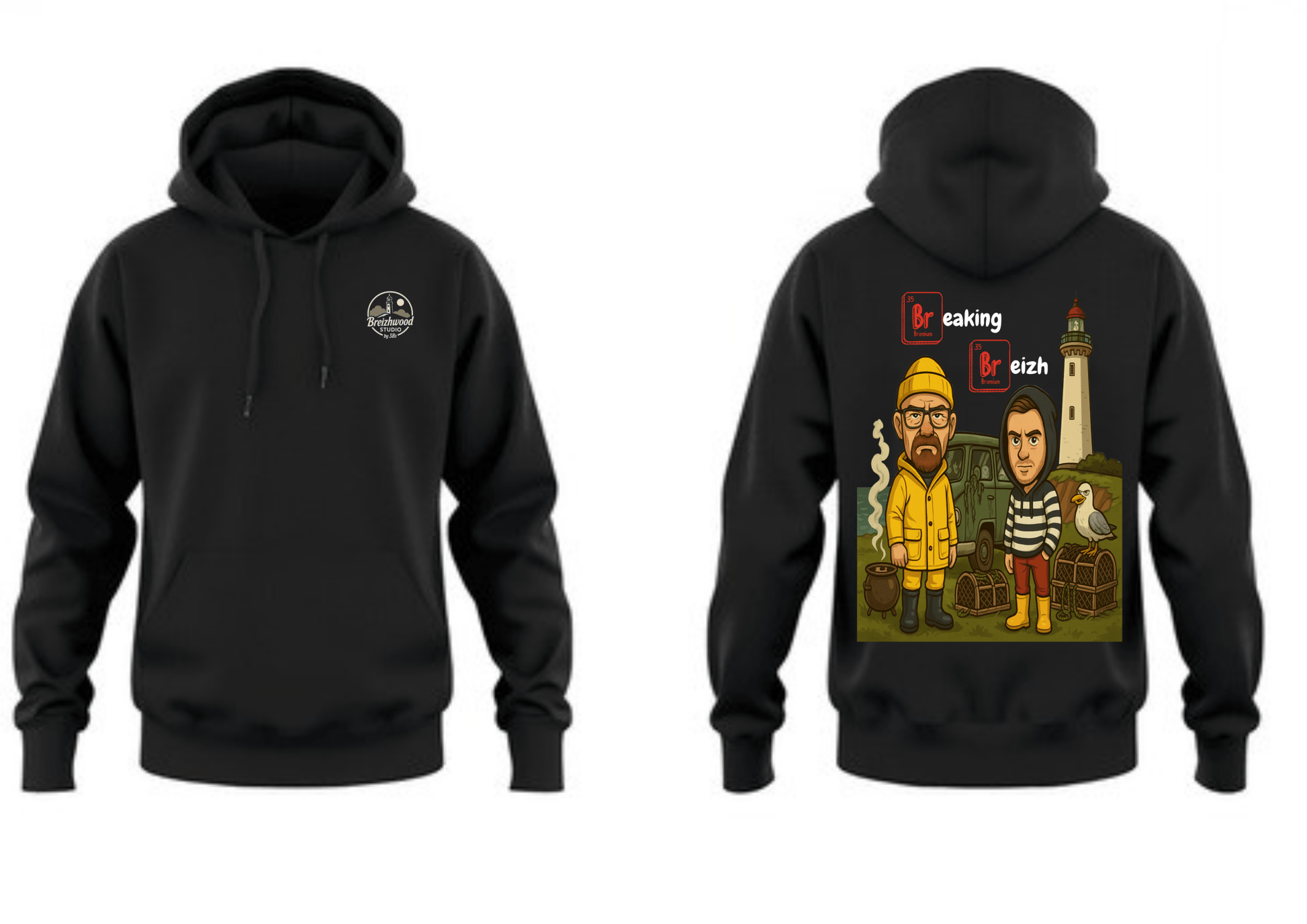 Hoodie Breizhwood studio - Breizh Brand & Brothers