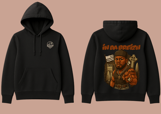 Hoodie homme Breizhwood Records In da Breizh - Breizh Brand & Brothers
