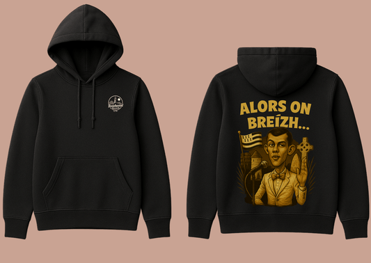 Hoodie homme Breizhwood Records Alors on Breizh - Breizh Brand & Brothers