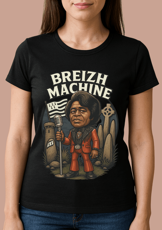 Tshirt femme Breizhwood Records Breizh machine - Breizh Brand & Brothers