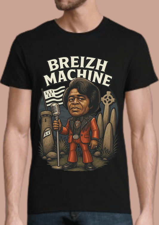 Tshirt homme Breizhwood Records Breizh Machine - Breizh Brand & Brothers