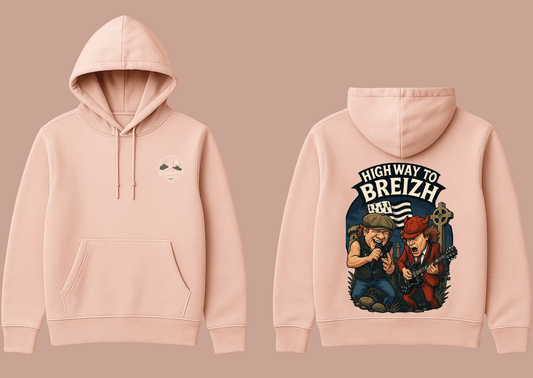 Hoodie femme Breizhwood Records Highway to Breizh - Breizh Brand & Brothers