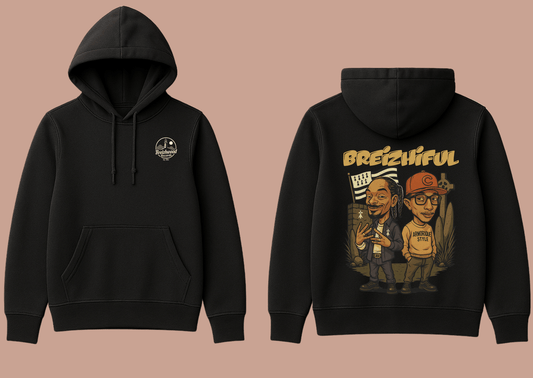 Hoodie homme Breizhwood Records Breizhiful - Breizh Brand & Brothers