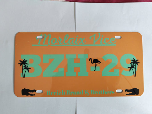 Plaque d immatriculation décorative - Breizh Brand & Brothers