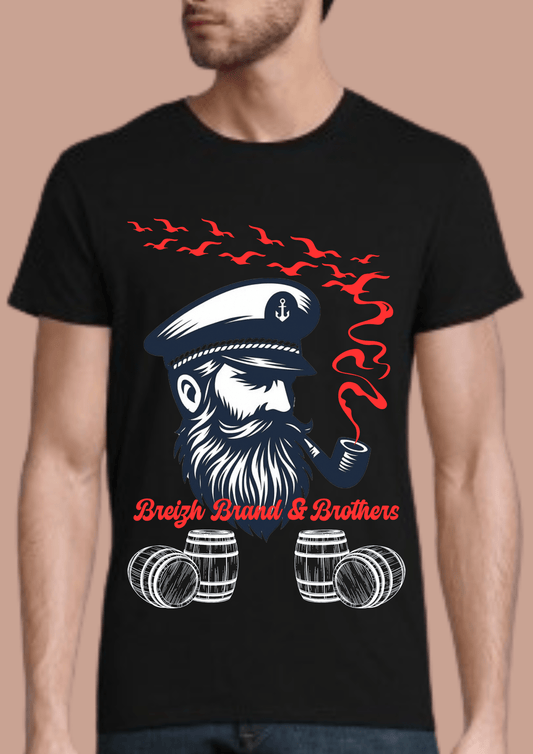 Tshirt homme capitaine Breizh Brand & Brothers - Breizh Brand & Brothers