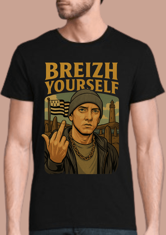 Tshirt homme Breizhwood Records Breizh Yourself - Breizh Brand & Brothers