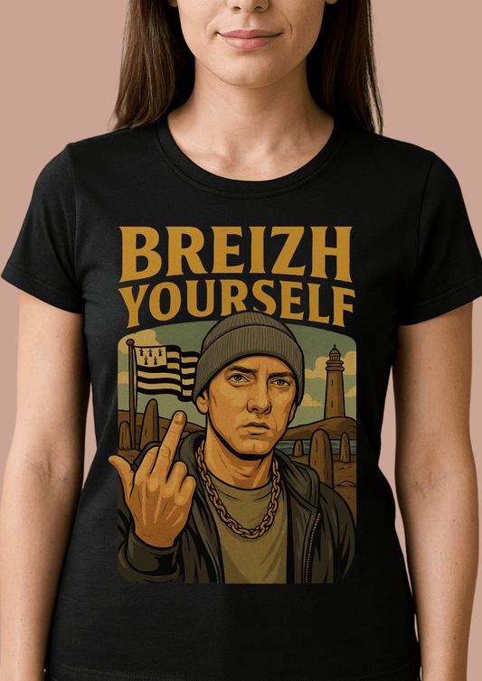 Tshirt femme Breizhwood Records Breizh Yourself - Breizh Brand & Brothers
