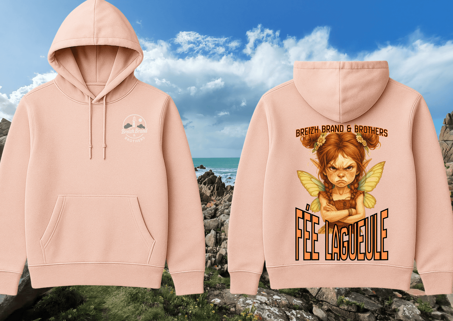 Hoodie femme Breizh Brand & Brothers Fée Lagueule - Breizh Brand & Brothers