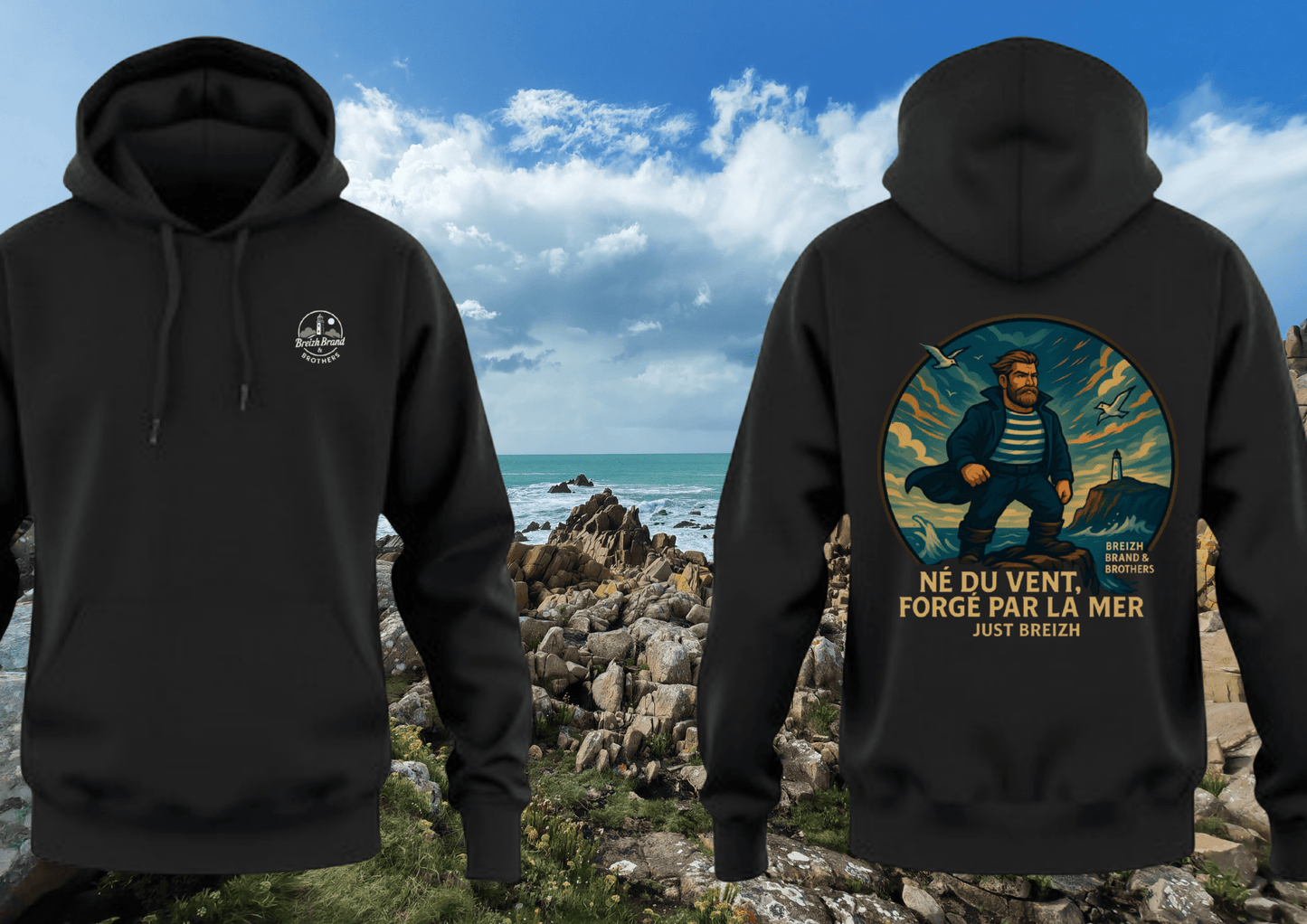 Hoodie Breizh Brand & Brothers Just Breizh - Breizh Brand & Brothers