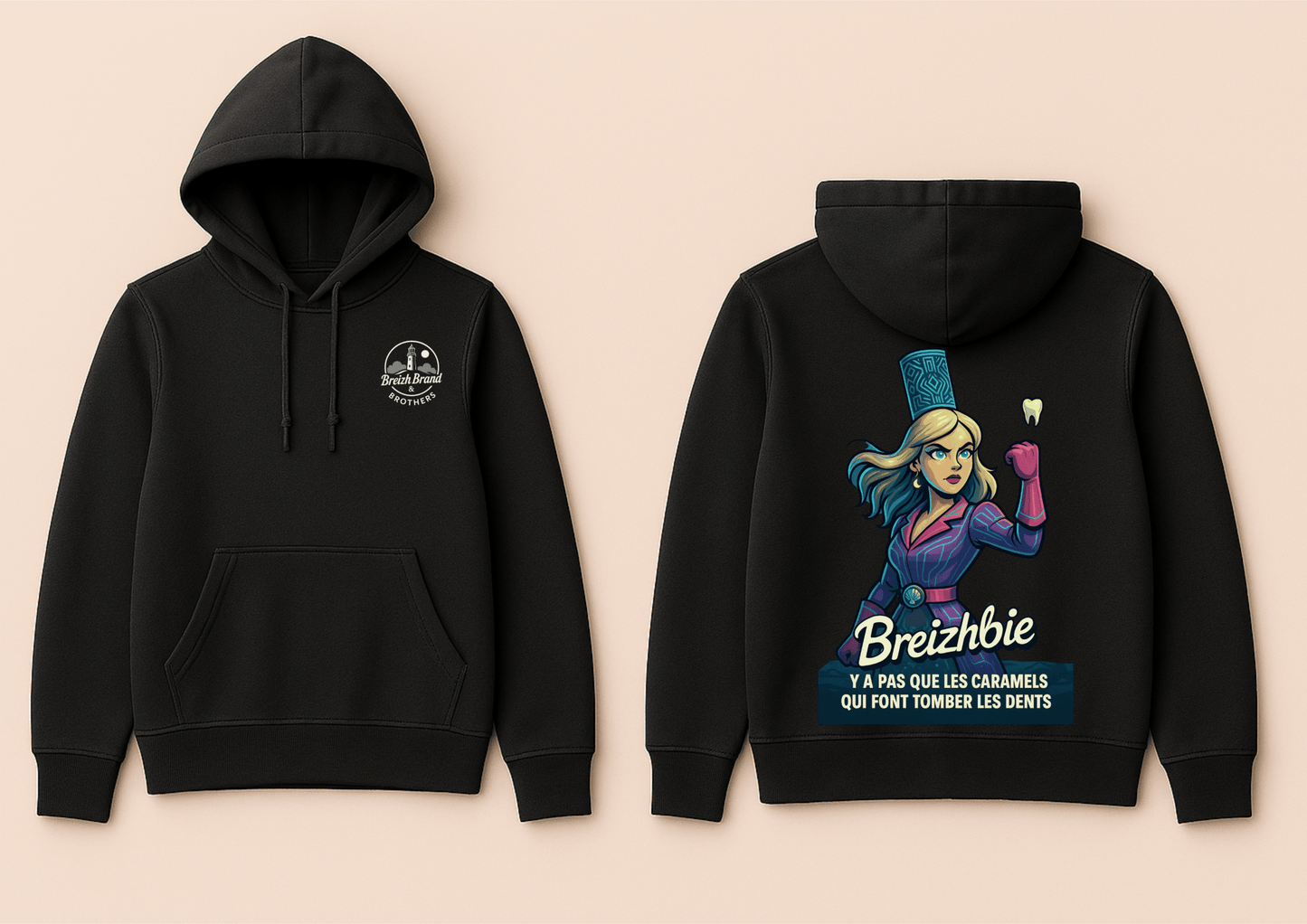 Hoodie femme Breizhwood Studio - Breizh Brand & Brothers