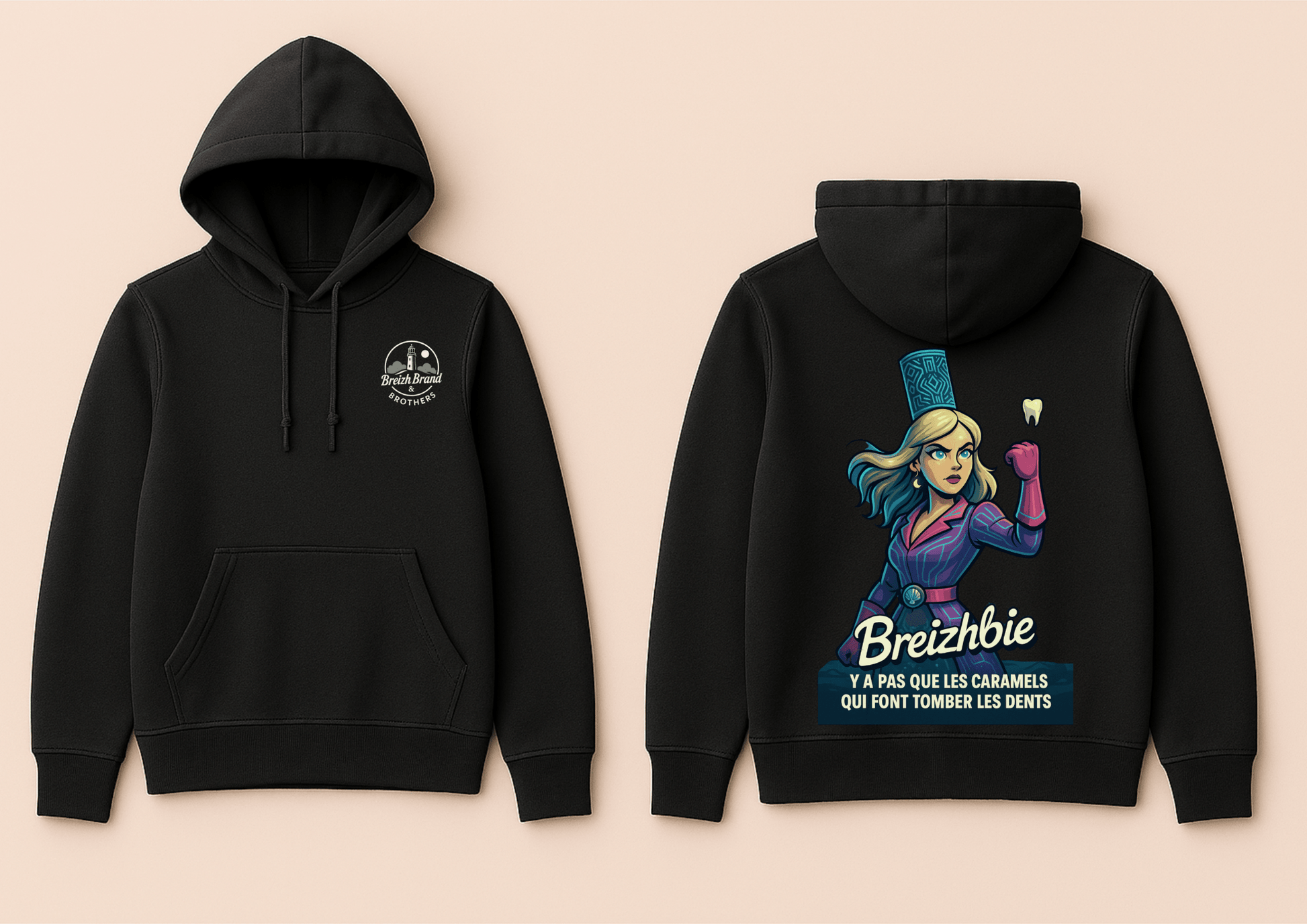 Hoodie femme Breizhwood Studio - Breizh Brand & Brothers