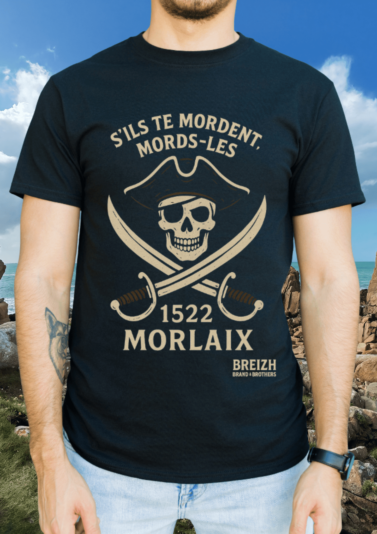 T-shirt manche courte Breizh Brand & Brothers Morlaix - Breizh Brand & Brothers