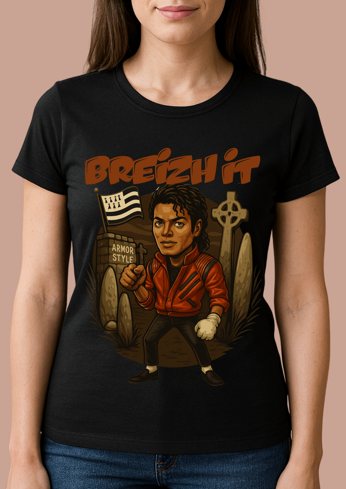 Tshirt femme Breizhwood Records Breizh it - Breizh Brand & Brothers