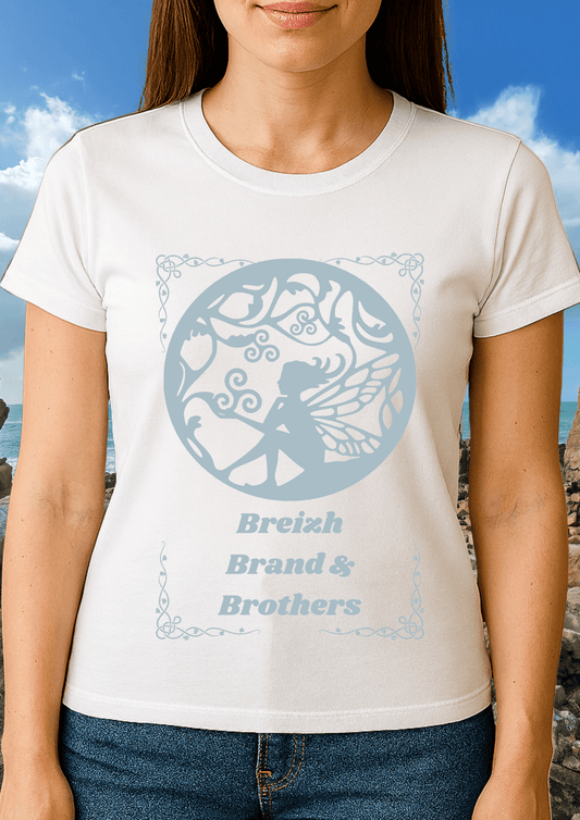 T-shirt femme Breizh Brand & Brothers Fée silhouette - Breizh Brand & Brothers