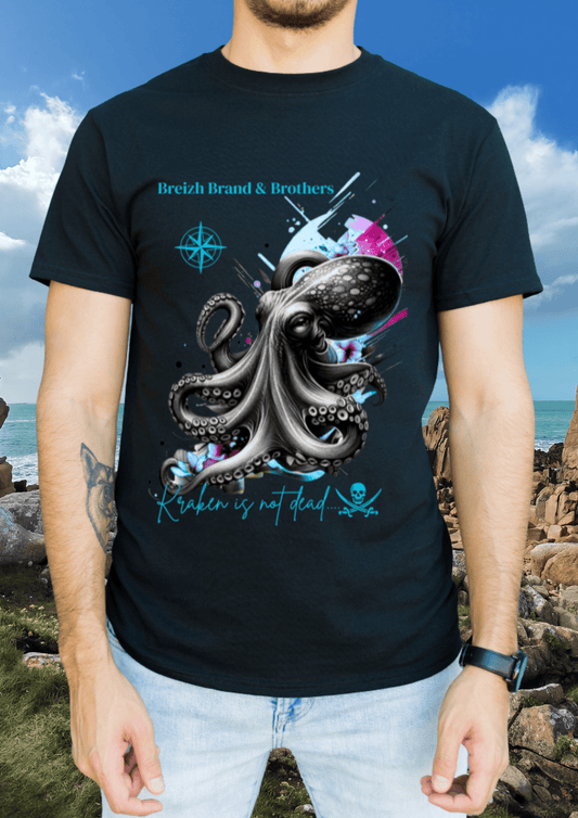 T-shirt manche courte Breizh Brand & Brothers kraken - Breizh Brand & Brothers
