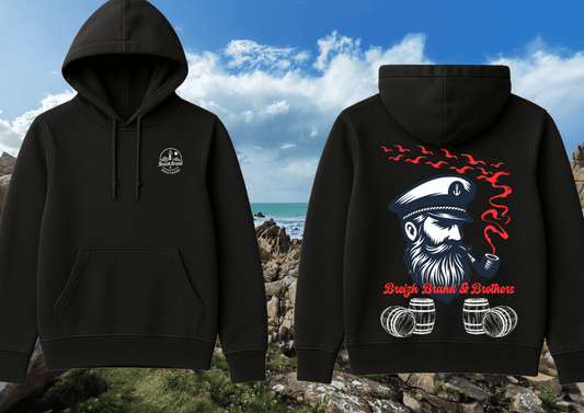 Hoodie homme Breizh Brand & Brothers capitaine - Breizh Brand & Brothers