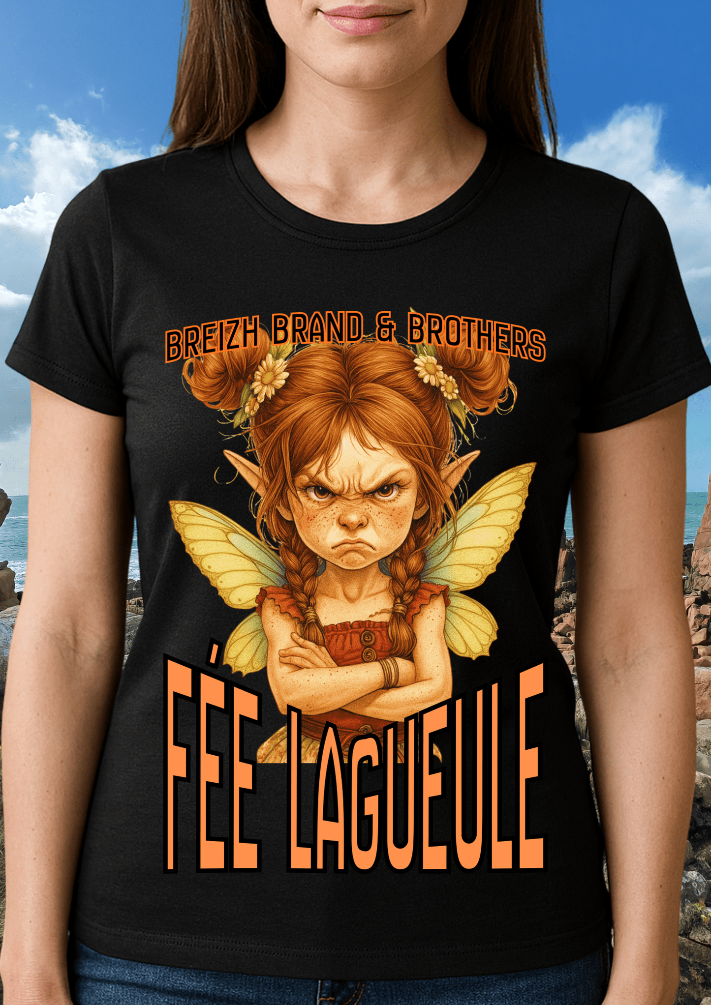 T-shirt femme Breizh Brand & Brothers fée lagueule - Breizh Brand & Brothers