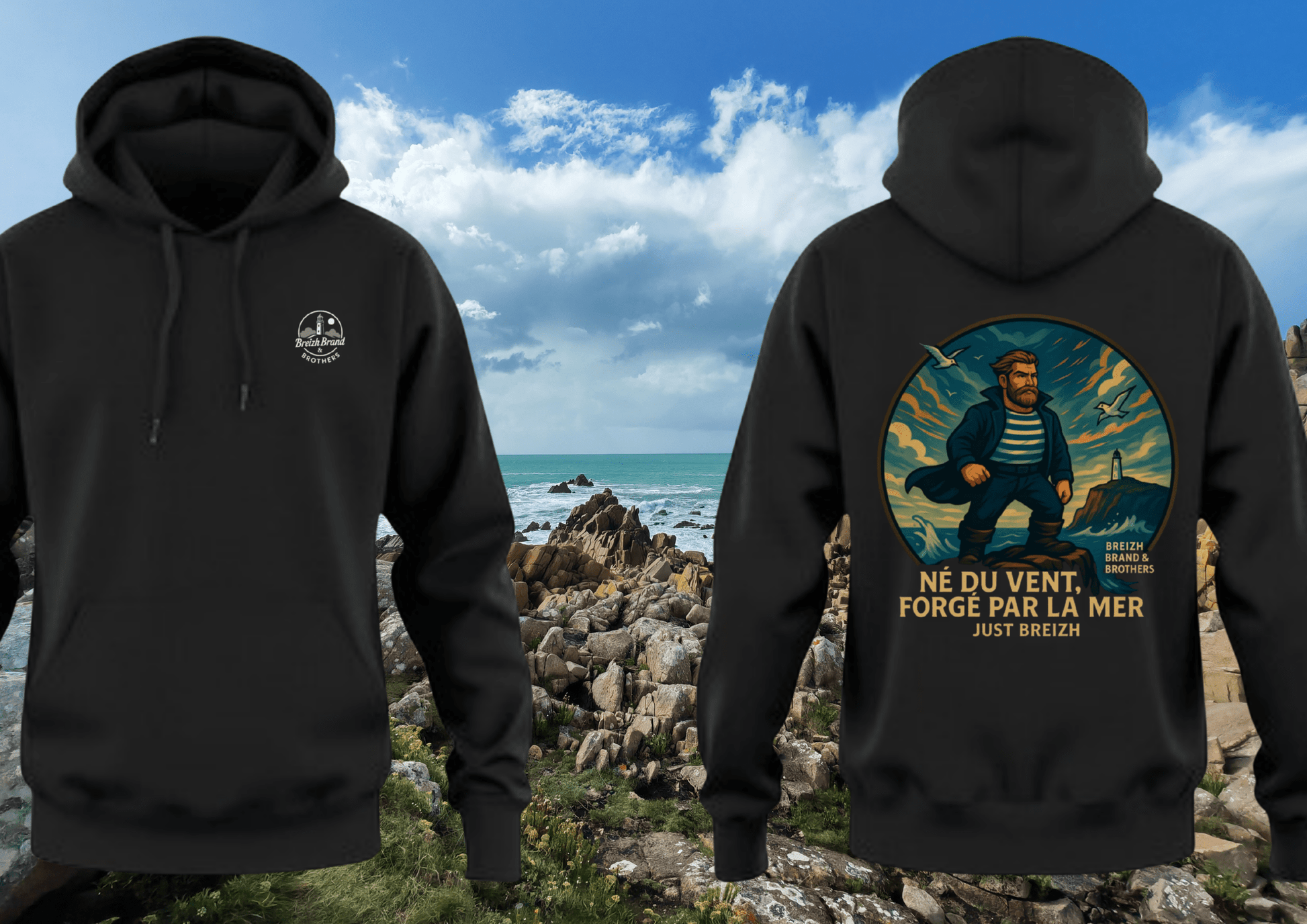 Hoodie Breizh Brand & Brothers Just Breizh - Breizh Brand & Brothers