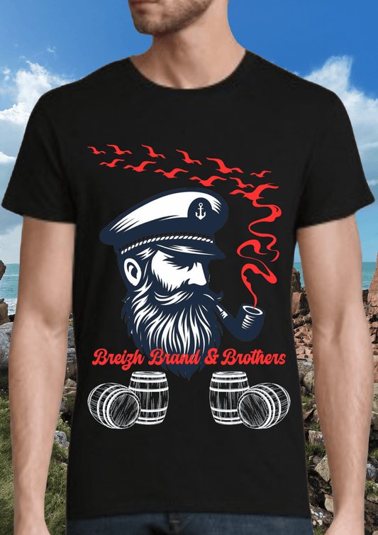 Tshirt homme capitaine Breizh Brand & Brothers - Breizh Brand & Brothers