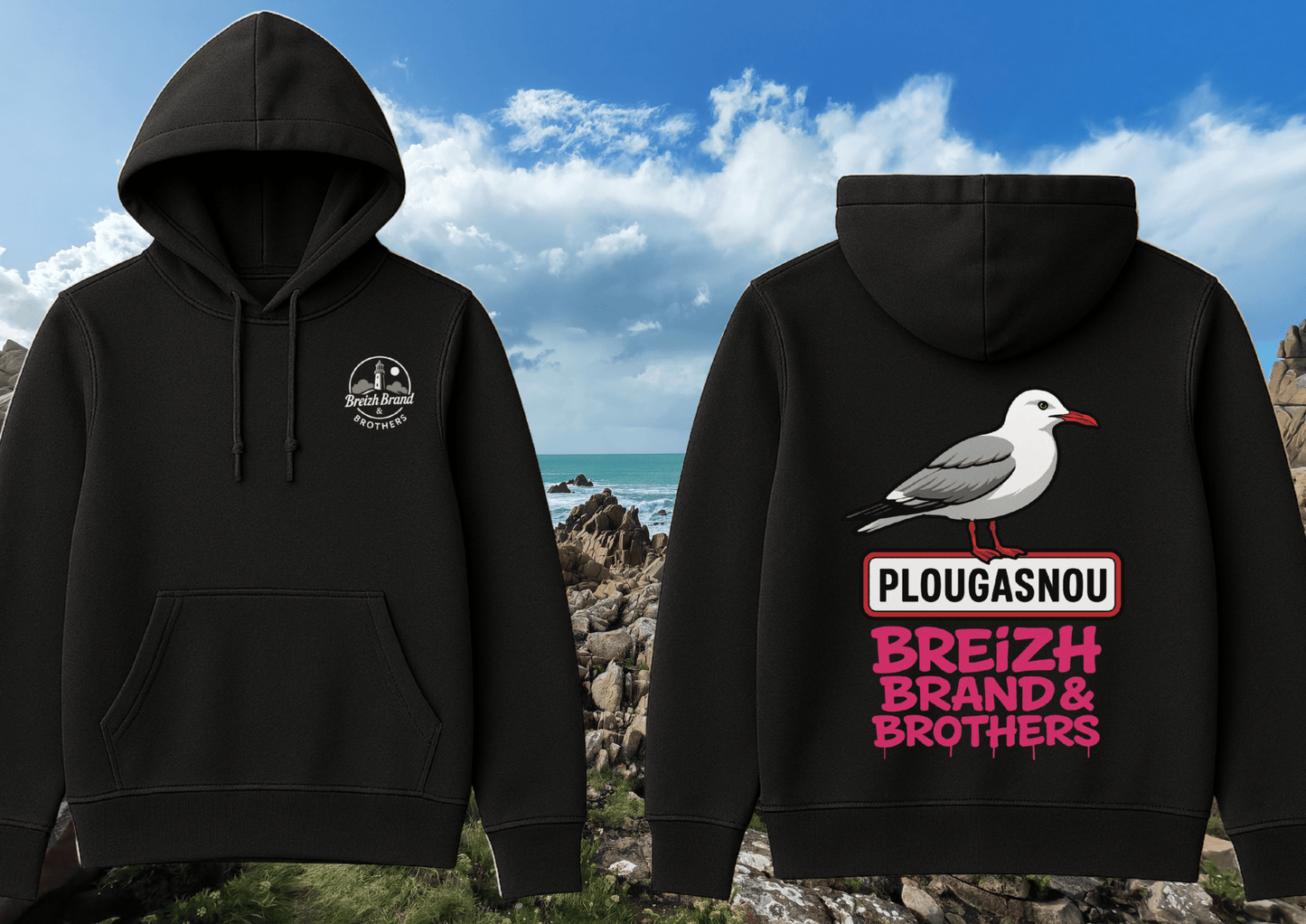 Hoodie femme Breizh Brand & Brothers Plougasnou - Breizh Brand & Brothers